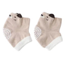 Joelheira para bebê bege