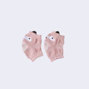 joelheira infantil rosa raposa