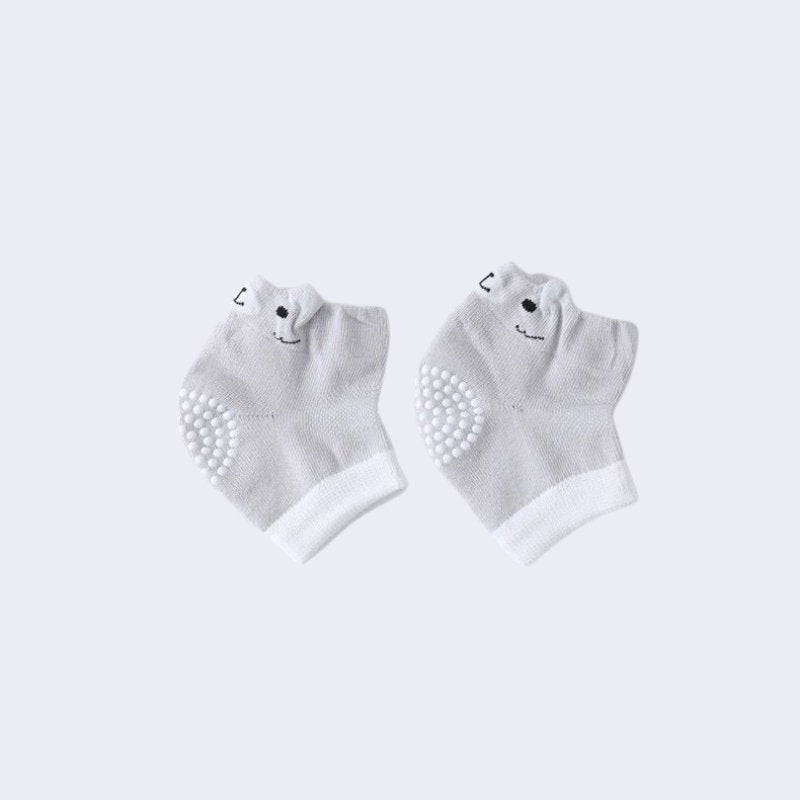 joelheira infantil cinza urso
