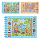 Livros-laranja-azul-azul