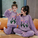 Conjunto de Pijama de Inverno Mãe e Filha