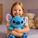 stitch Azul com a menina