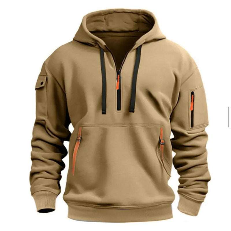 Moletom estiloso masculino com capuz
