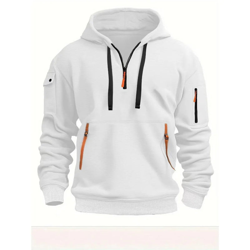 Moletom estiloso masculino com capuz