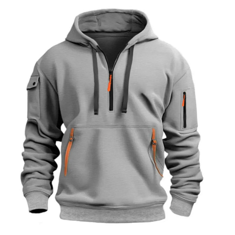 Moletom estiloso masculino com capuz