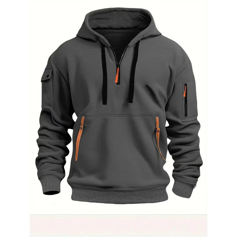 Moletom estiloso masculino com capuz