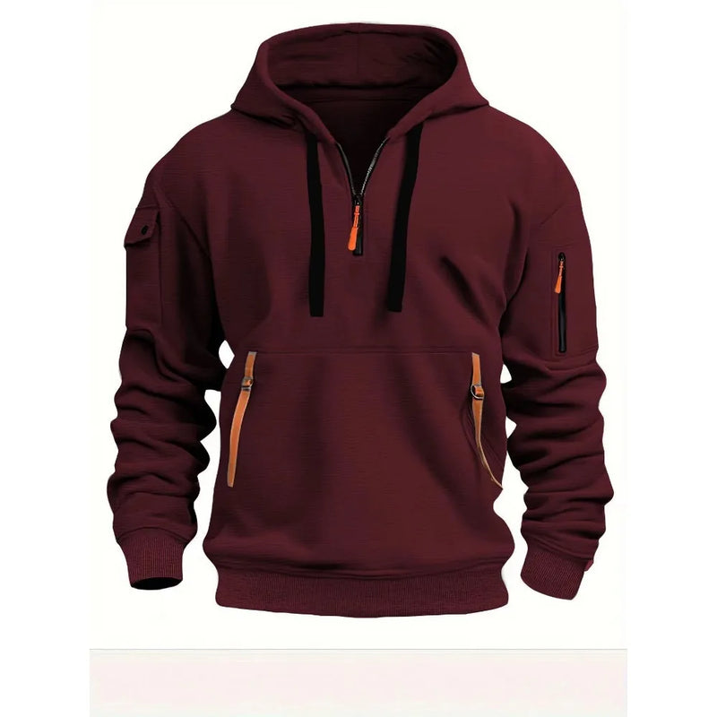 Moletom estiloso masculino com capuz