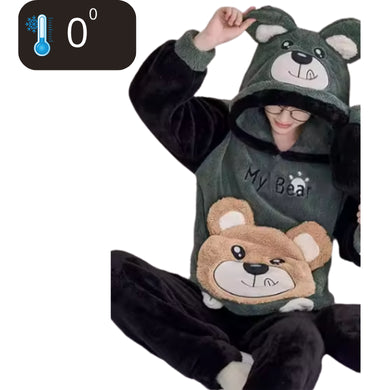 Conjunto de Pijama de Inverno Masculino