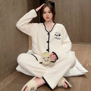 Conjunto de Pijama de Inverno Feminino